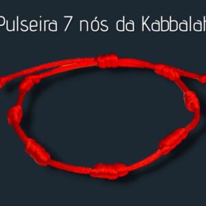 Pulseira 7 Nós kabbalah Vermelha